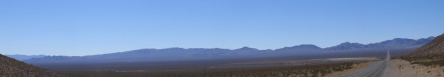 Panorama de l'arrivée sur la Death Valley